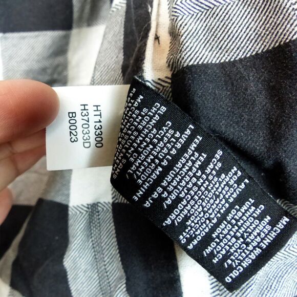 Union SEA WA Vest Mens S Gray Quilted Puffer Button Buffalo Plaid Flannel Lined - Picture 14 of 14